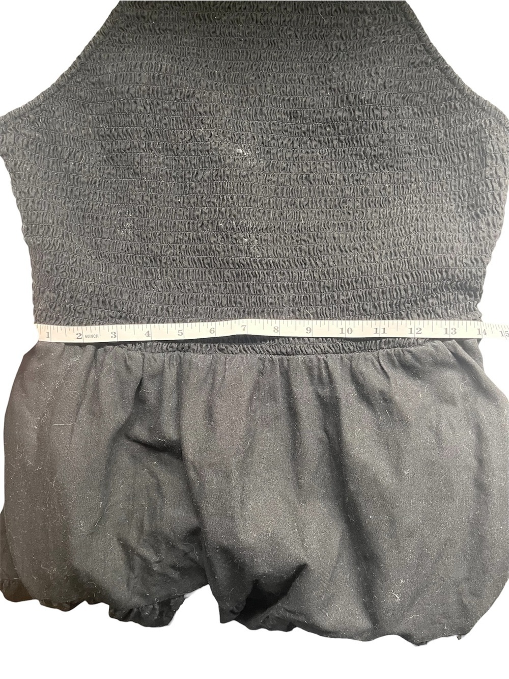 Universal Thread Black Smocked Bodice Maxi Dress Linen Blend Medium - Picture 5 of 10